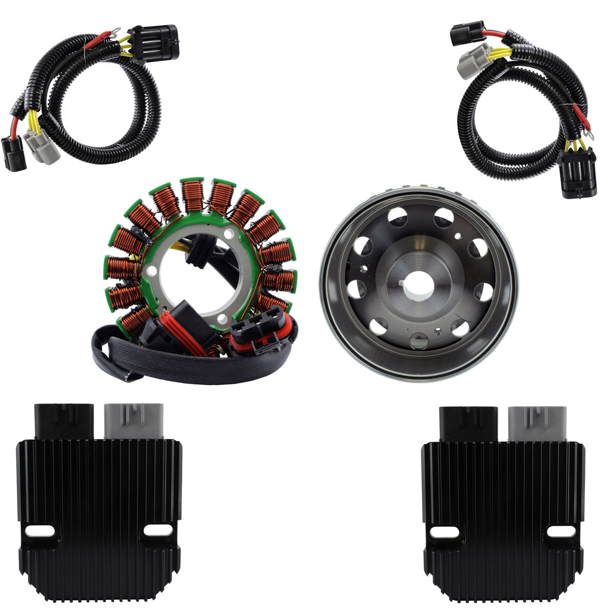 Photo of REVOLT Voltage Regulator + SPLYT Stator + Flywheel for Polaris RZR / Ranger 900 1000 XP Turbo 2012-2025 4017285 4012941 by RM STATOR - Premium for UTVs / Side by Sides