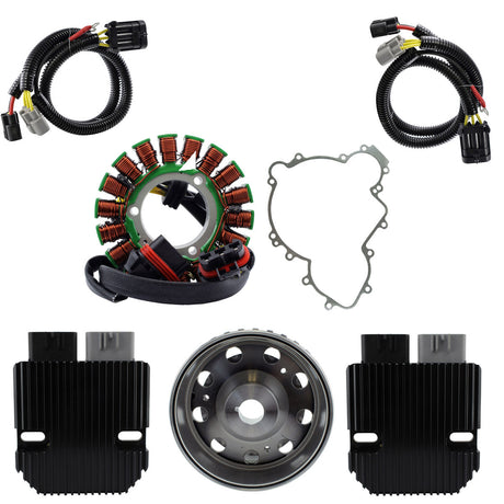 Photo of REVOLT Voltage Regulator + SPLYT Stator + Flywheel + Gasket for Polaris RZR / Ranger 900 1000 Turbo 2012-2018 | 4012941 by RM STATOR - Premium for UTVs / Side by Sides