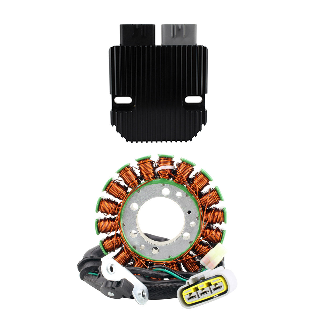 Photo of REVOLT Voltage Regulator + Stator for Triumph Street Triple 675 | Street Triple 675 R 2008-2020 OEM # T1300057 by RM STATOR - Premium for UTVs / Side by Sides