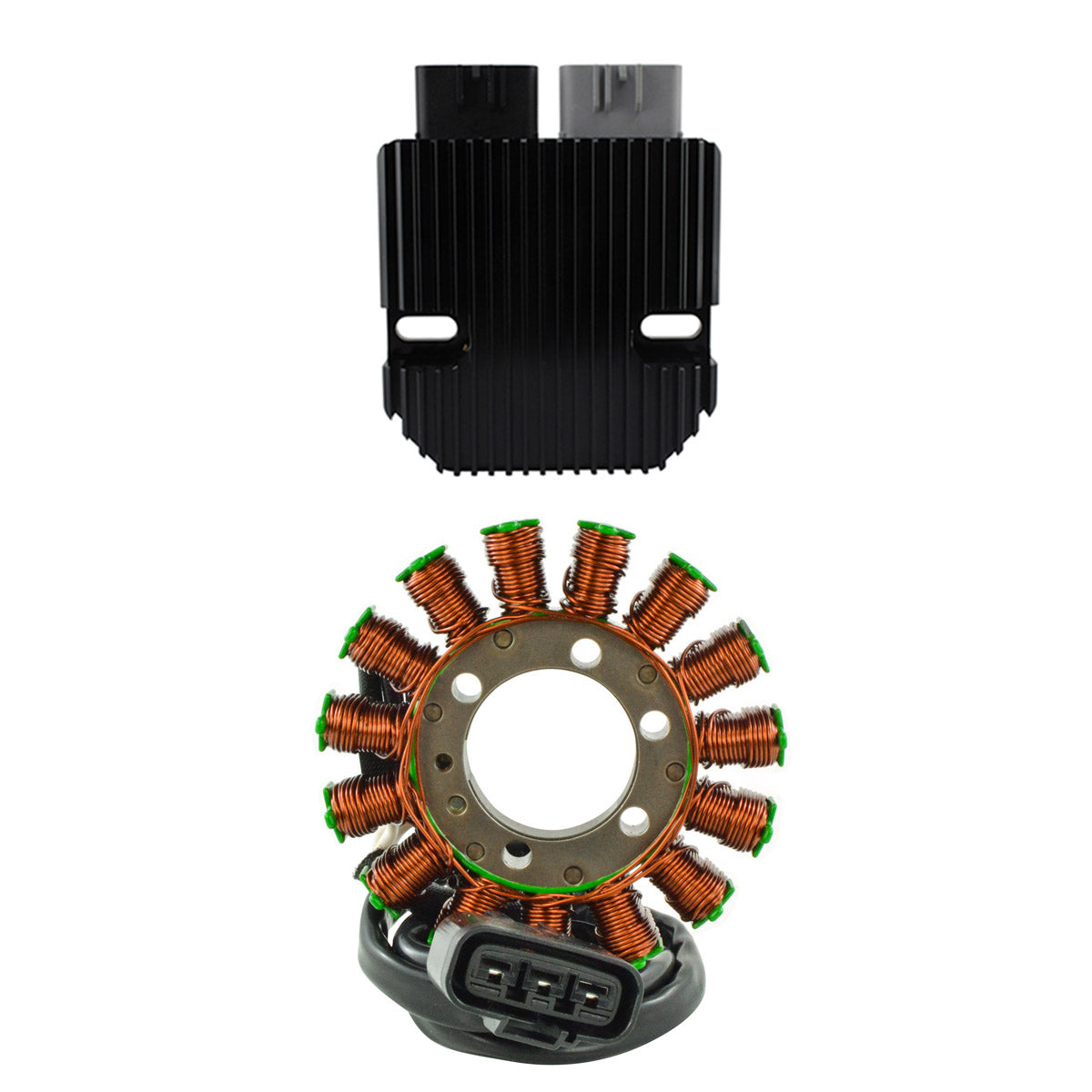 Photo of REVOLT Voltage Regulator + Stator for BMW S 1000 RR 2009-2017 | S 1000 R 2013-2017 | # 12317718420 by RM STATOR - Premium for UTVs / Side by Sides