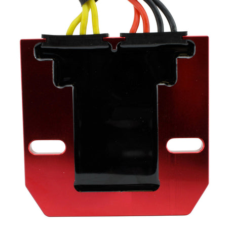 Photo of RMSTATOR Red Aluminum Mosfet Regulator for Suzuki Boulevard C50 / C90 | GSXR 600 / 750 / 1000 2001-2019 | # 32800-47H00 by RM STATOR - Premium for UTVs / Side by Sides