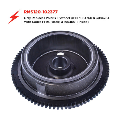 Photo of Improved Flywheel for Polaris 400 L Big Boss Scrambler Sport Sportsman Xplorer Xpress 300 400 L 1994-2003 FF95 1964K01 by RM STATOR - Premium for UTVs / Side by Sides
