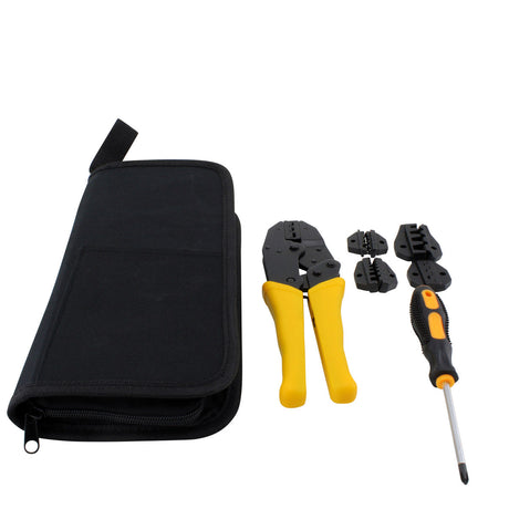 Photo of JX-D4 Multifunctional 4-in-1 Ratchet Crimping Tool 26-10 AWG Terminal Pliers Kit by RM STATOR - Premium for UTVs / Side by Sides