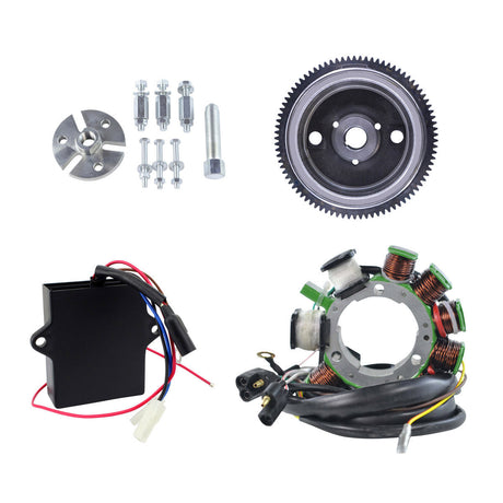 Photo of Kit Stator + Flywheel + Puller + AC to DC Ignition Conversion Kit for Polaris Sportsman Scrambler Magnum 500 1997-2001 by RM STATOR - Premium for UTVs / Side by Sides