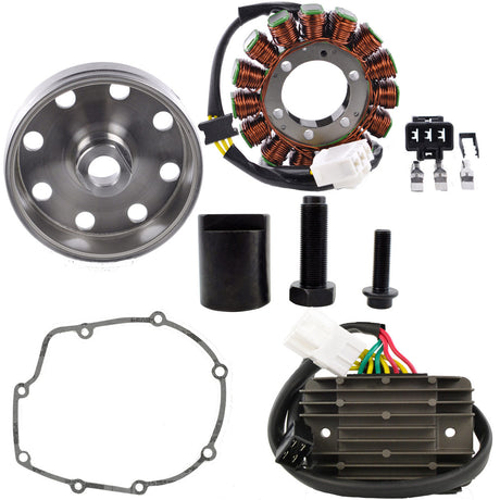 Photo of Improved Stator + Kokusan Flywheel + Voltage Regulator + Puller Upgrade for Aprilia RSV4 / Tuono V4 1000 1100 2011-2020 by RM STATOR - Premium for UTVs / Side by Sides