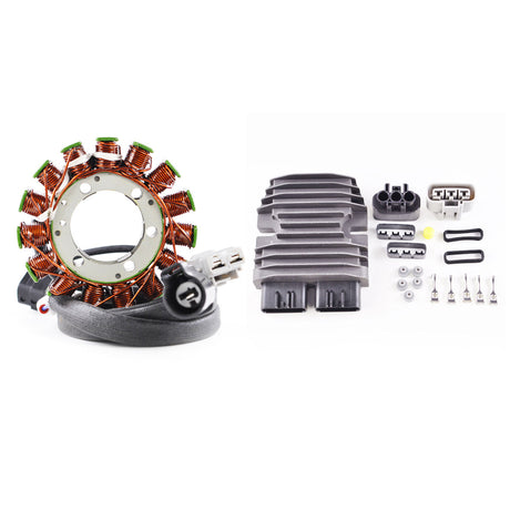 Photo of Kit Generator Stator + Mosfet Voltage Regulator for Kawasaki KVF 750 Brute Force / EPS 2012-2024 | # 21003-0167 by RM STATOR - Premium for UTVs / Side by Sides