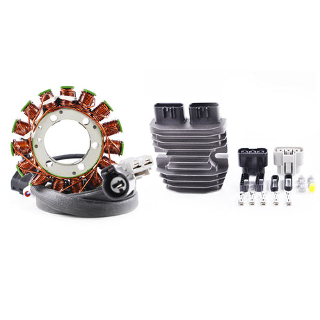 Photo of Kit Generator Stator + Voltage Regulator for Kawasaki KVF 750 | KRF / KRT 800 2012-2024 | # 21003-0167 21066-0771 by RM STATOR - Premium for UTVs / Side by Sides