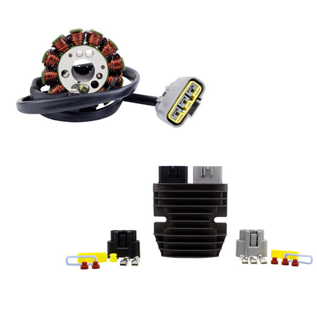 Photo of Kit Generator Stator + Mosfet Voltage Regulator Rectifier for Yamaha FZ1 FZ8 R1 800 1000 2006-2014 2D1-81410-00-00 by RM STATOR - Premium for UTVs / Side by Sides