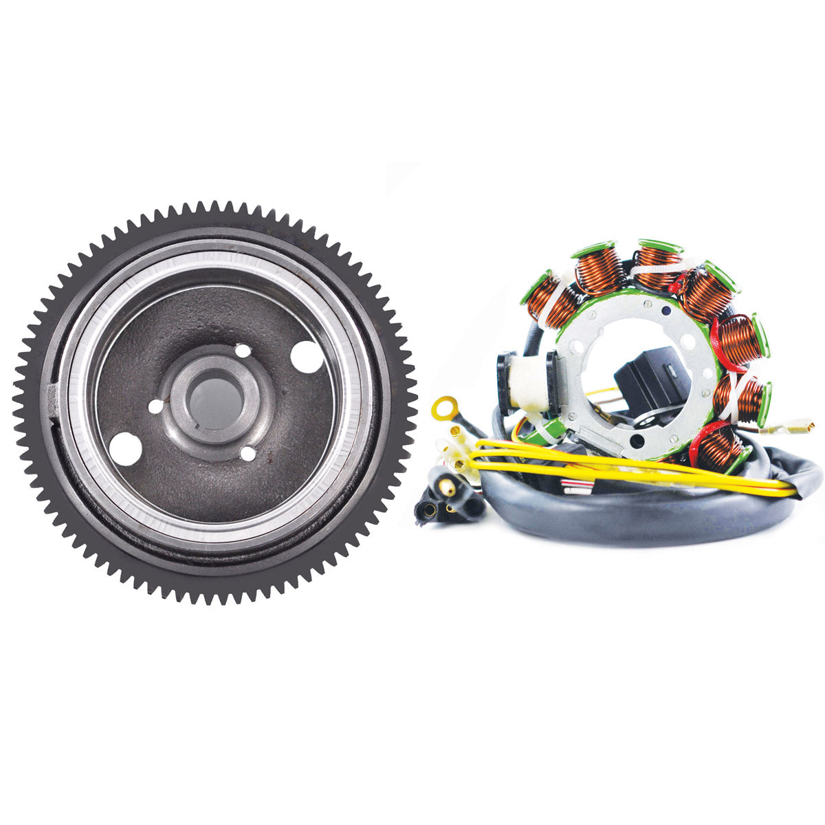 Photo of Flywheel + Stator for Polaris Sportsman 335 400 500 | Xplorer 500 | Magnum 425 | Worker 335 | Ranger Series 11 1995-2004 by RM STATOR - Premium for UTVs / Side by Sides