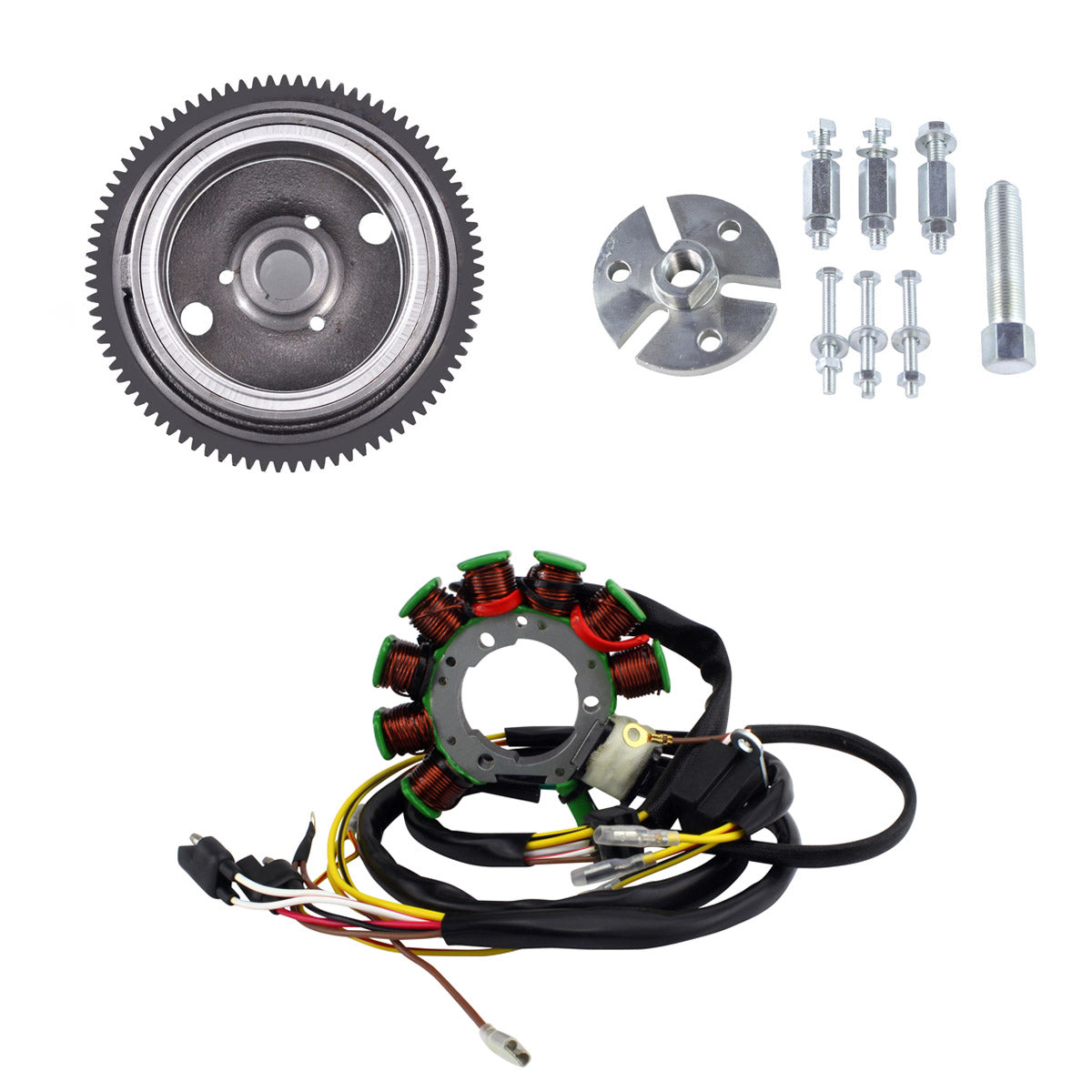 Photo of Kit Flywheel + Stator + Puller for Polaris 400 L | Big Boss / Xpress 400 L | Sportsman 400 | Xplorer 400 400L 1994-2002 by RM STATOR - Premium for UTVs / Side by Sides