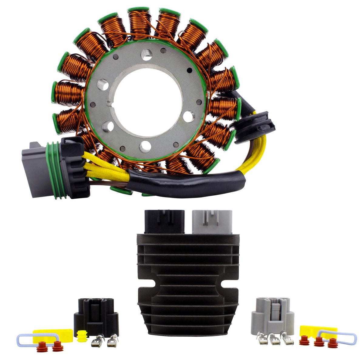 Photo of Kit Stator + Mosfet Voltage Regulator for Polaris Ranger / Ranger Crew / RZR 4 / RZR 800 2011-2017 | # 4011982 / 4012941 by RM STATOR - Premium for UTVs / Side by Sides