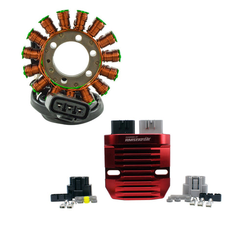 Photo of Kit Stator + Machined Aluminum Voltage Regulator Rectifier for BMW S 1000 RR | S 1000 R 2009-2018 | # 12317718420 by RM STATOR - Premium for UTVs / Side by Sides