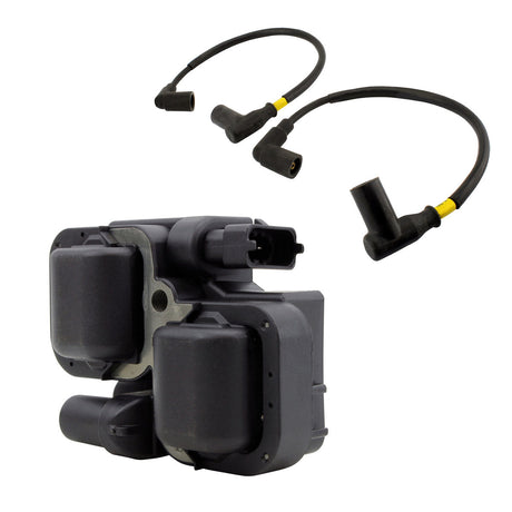 Photo of Kit External Ignition Coil + Spark Plug Caps for Can-Am Outlander / Renegade | Ski-Doo Expedition 2000-2021 | 2876049 by RM STATOR - Premium for UTVs / Side by Sides