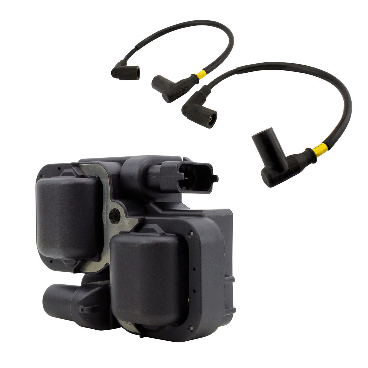 Photo of Kit External Ignition Coil + Spark Plug Caps for Can-Am Outlander / Renegade | Ski-Doo Expedition 2000-2021 | 2876049 by RM STATOR - Premium for UTVs / Side by Sides