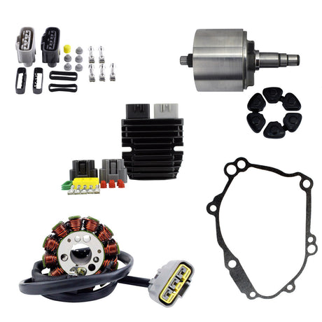 Photo of Stator + Flywheel + Lithium-Ion Voltage Reg + Gasket Yamaha YZF R1 FZ1 FZ8 06-14 | 2SH-81450-00-00 2D1-81410-10-00 by RM STATOR - Premium for UTVs / Side by Sides