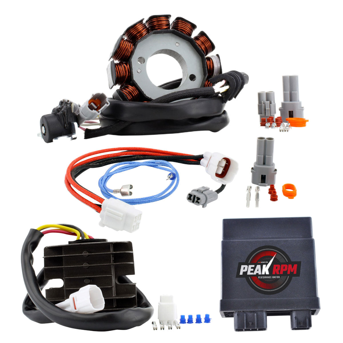 Photo of RM STATOR AC to DC Lighting + 140W High Power Stator + Voltage Regulator + CDI Box ECM System Upgrade for Yamaha YFZ 450 2004-2009 by RM STATOR - Premium for UTVs / Side by Sides
