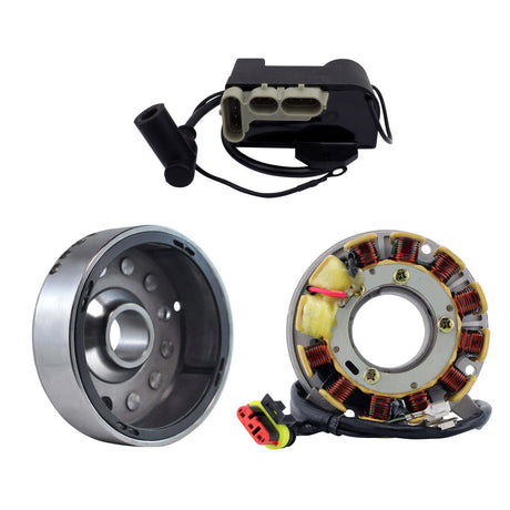 Photo of Stator + Flywheel + CDI Box Calibration Module fits on 1 cylinder for Ski-Doo Tundra 280 R 1998 2000 2002-2005 by RM STATOR - Premium for UTVs / Side by Sides