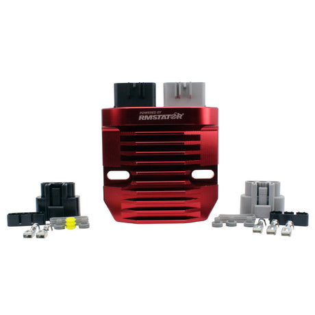 Photo of Kit Stator + Red Machined Aluminum Mosfet Regulator (CNC) for Kawasaki KVF 750 | KRF 800 | KRT 750 / 800 2014-2023 by RM STATOR - Premium for UTVs / Side by Sides