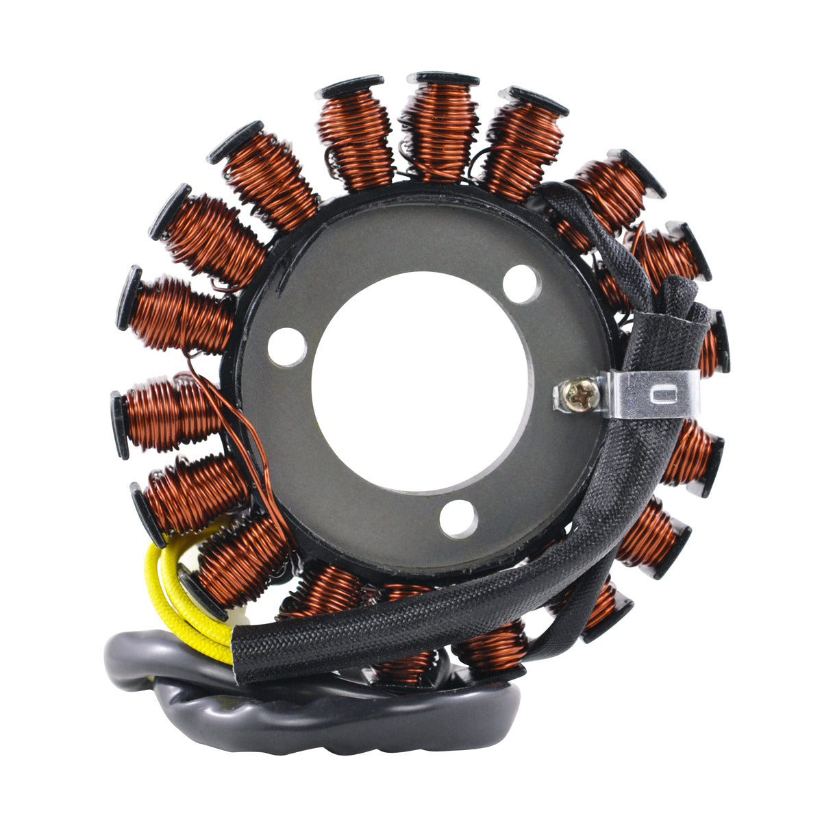 Photo of Kit Stator + CNC Red Machined Aluminum Mosfet Regulator + Gasket for GSXR 600 / 750 2006-2009 2011-2019 | # 31401-01H00 by RM STATOR - Premium for UTVs / Side by Sides