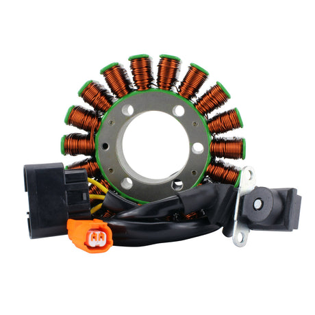 Photo of Kit Stator + RMSTATOR Red Machined Aluminum Mosfet Regulator for Honda TRX 420 Rancher FA 2014-2021 | OEM# 31120-HR3-A61 by RM STATOR - Premium for UTVs / Side by Sides