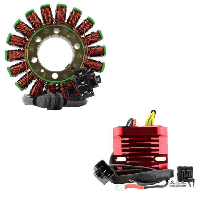 Photo of Stator + Aluminum Mosfet Regulator for Triumph Street Triple 675 | Street Triple 675 R 2008-2018 OEM T1303139 T1300675 by RM STATOR - Premium for UTVs / Side by Sides