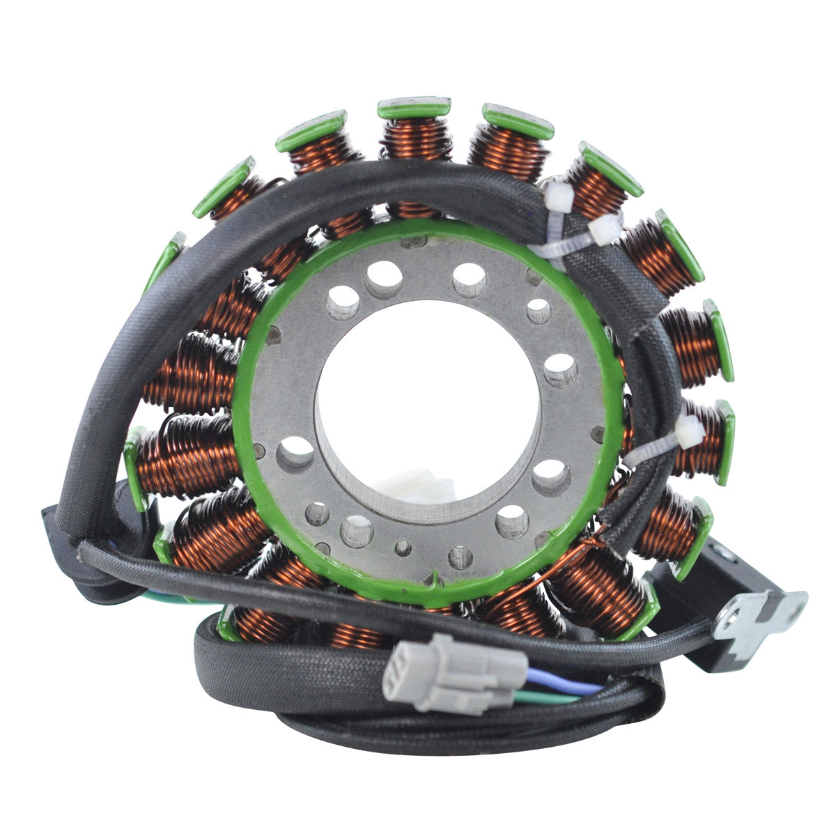 Photo of Stator + Aluminum Machined Mosfet Regulator for Triumph Street Triple 675 R 2010-2020 OEM Repl. # T1300039 T1301234 by RM STATOR - Premium for UTVs / Side by Sides