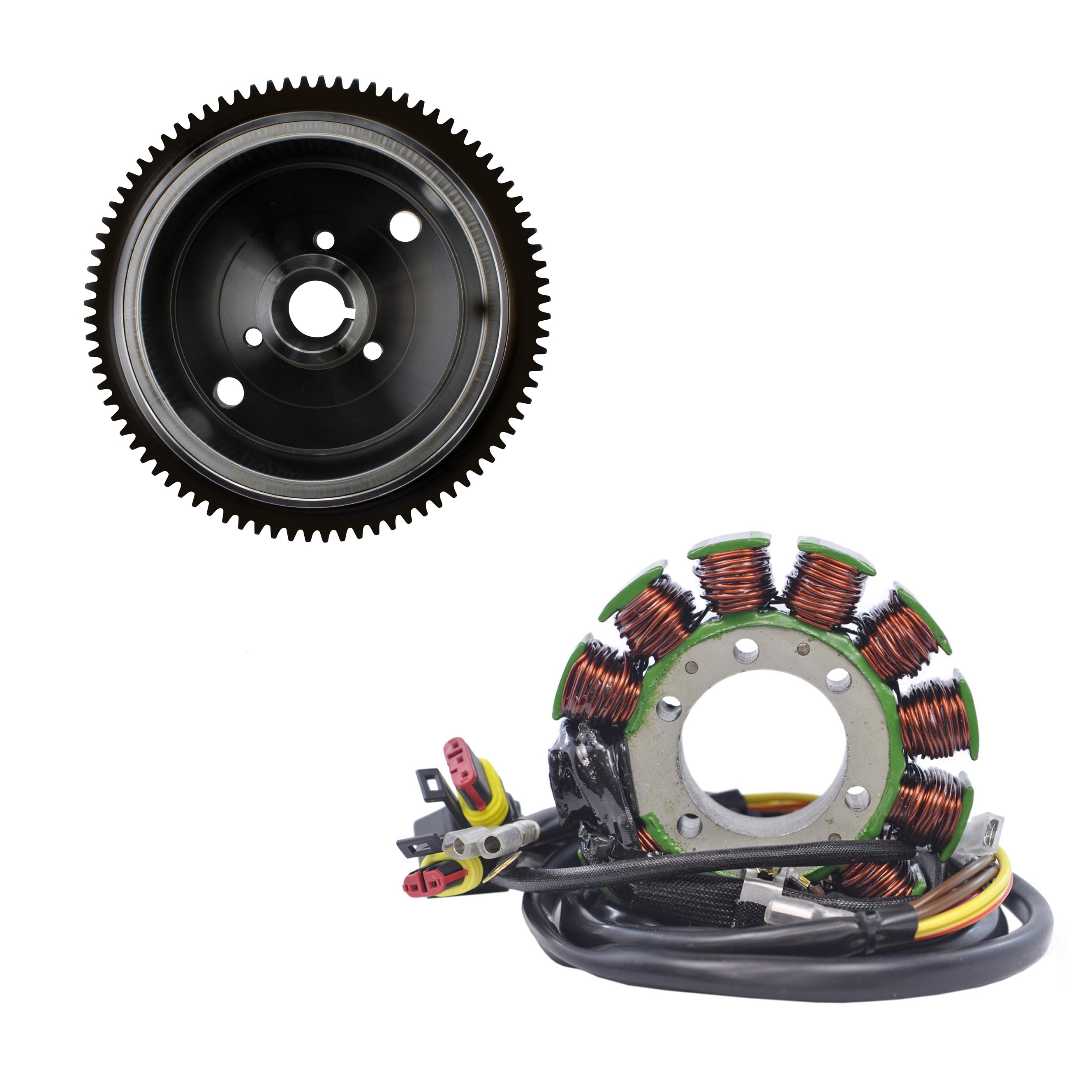 Photo of Kit Stator + Flywheel Rotor for Polaris Sportsman 600 2003 2004 | Sportsman 700 Carb 2002-2004 OEM# 4060152 2202602 by RM STATOR - Premium for UTVs / Side by Sides