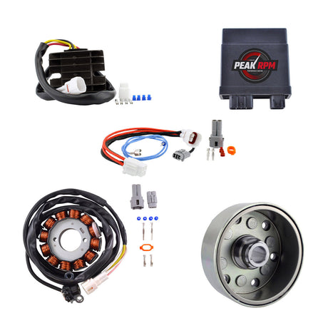 Photo of AC to DC Lighting with 140W High Power Stator + Voltage Regulator + CDI + Flywheel Upgrade for Yamaha YFZ 450 2004-2009 by RM STATOR - Premium for UTVs / Side by Sides