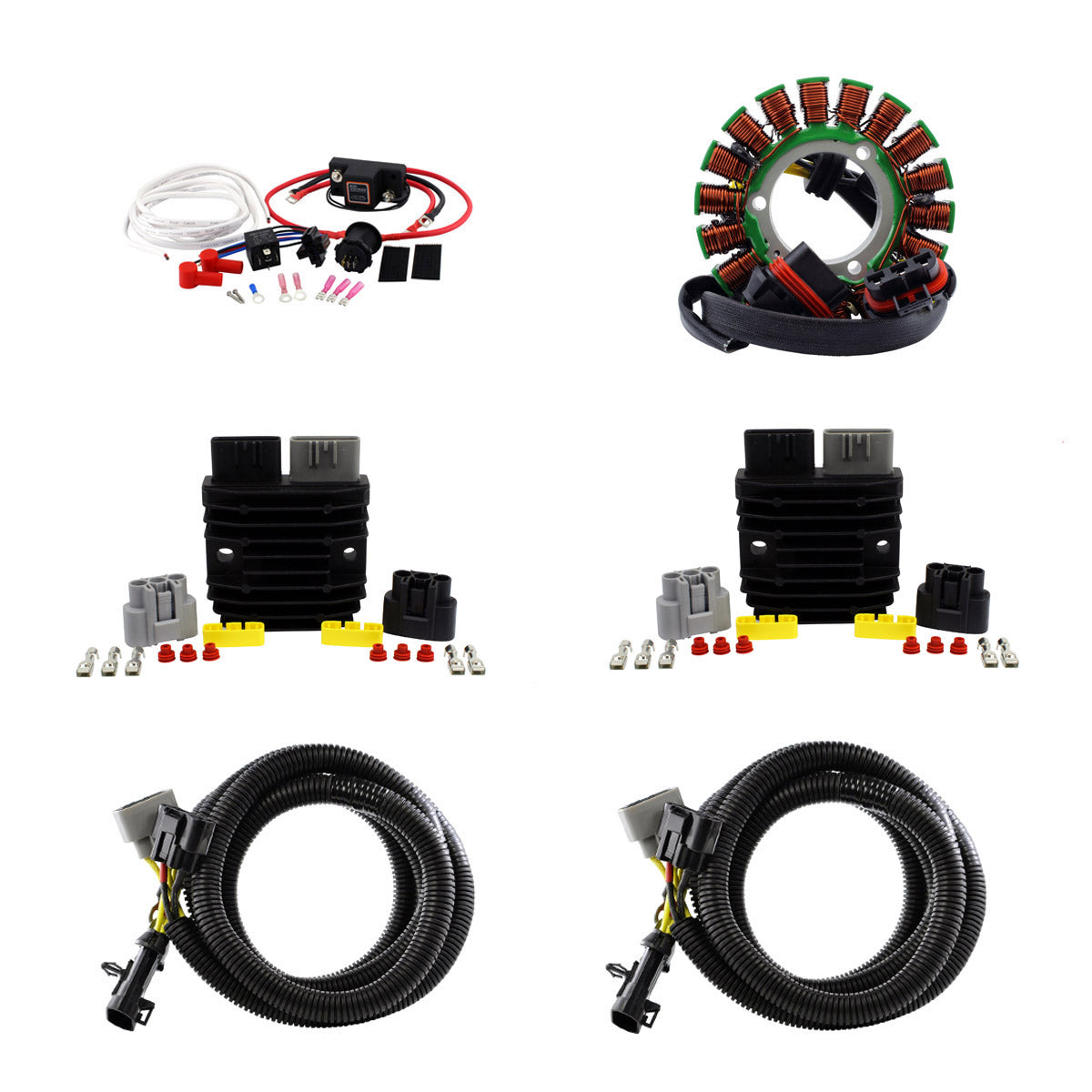 Photo of SPLYT Stator + Regulator + Dual Battery Isolator for Polaris RZR / Ranger 1000 | Sportsman 570 2012-2025 | OEM# 4012941 by RM STATOR - Premium for UTVs / Side by Sides