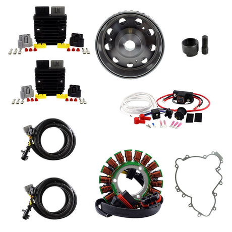 Photo of 900W SPLYT Stator + Regulator + Dual Battery Isolator + Flywheel + Puller + Gasket for Polaris RZR / Sportsman 2013-2025 by RM STATOR - Premium for UTVs / Side by Sides