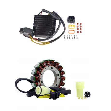 Photo of Kit High Output Stator + Mosfet Voltage Regulator Rectifier for Kawasaki KVF 650 / 750 Brute Force 2005-13 | 21066-1127 by RM STATOR - Premium for UTVs / Side by Sides
