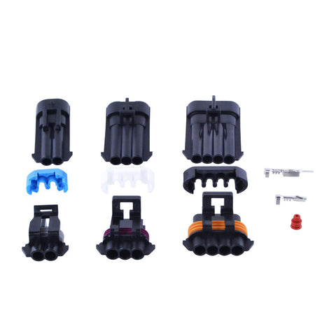 Photo of 168 pcs Delphi Weather Pack Starter Kit Replacement for 2-Way / 3-Way / 5-Way / 6-Way Connector WeatherPack Aptiv by RM STATOR - Premium for UTVs / Side by Sides