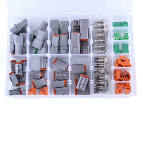 Photo of 186 pcs Connector Kit Deutsch Replacement for TE Connectivity Deutsch 2-Way / 3-Way / 4-Way / 6-Way DT Series by RM STATOR - Premium for UTVs / Side by Sides