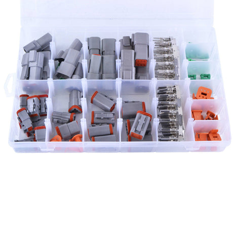 Photo of 186 pcs Connector Kit Deutsch Replacement for TE Connectivity Deutsch 2-Way / 3-Way / 4-Way / 6-Way DT Series by RM STATOR - Premium for UTVs / Side by Sides