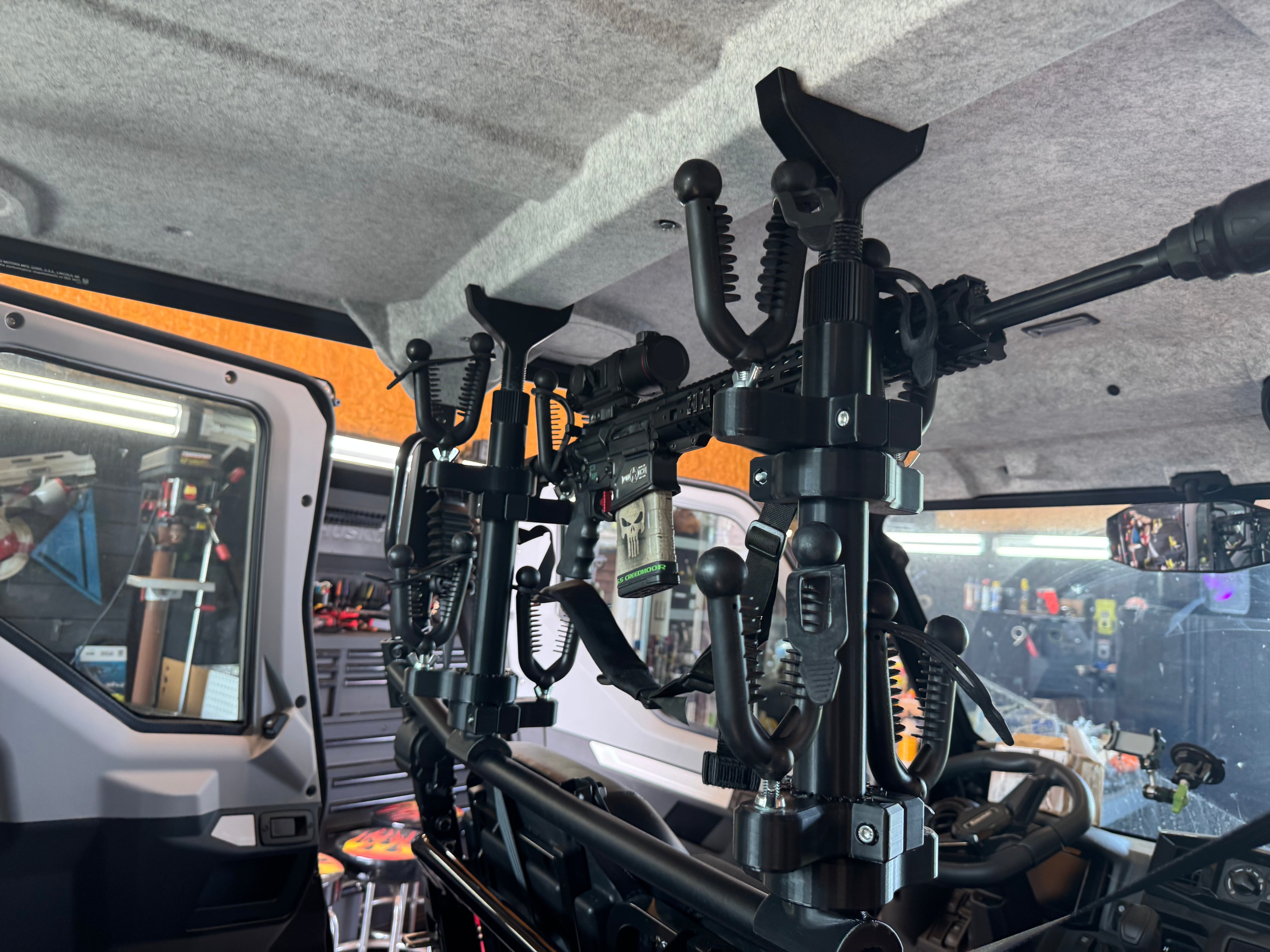 Kawasaki Teryx KRX 1000 Mid Cage Rifle Rack | 19" or 26" | 2-4 Place | Headliner Compatible