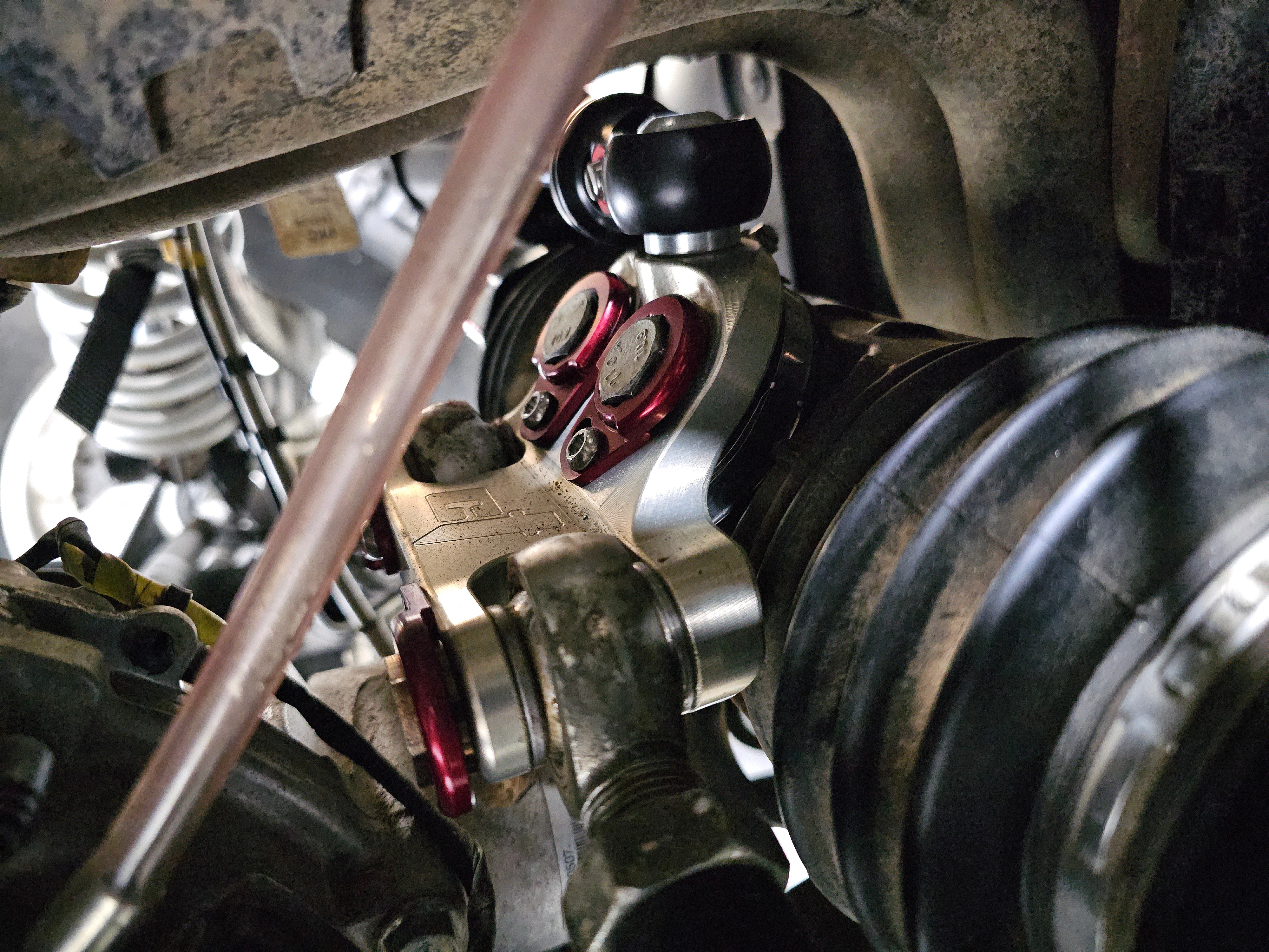 Photo of Maverick R Steering Dampener Assembly by CT Race Worx - Premium Steering for UTVs / Side by Sides