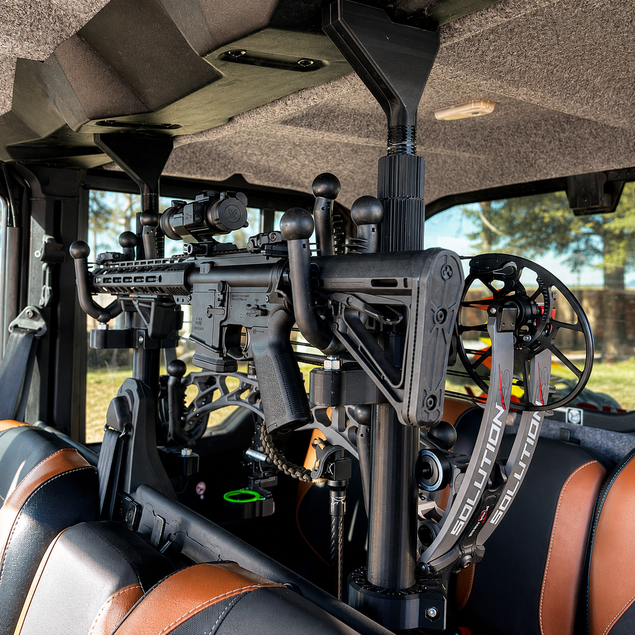 Can-Am Defender Max Limited Longhorn Edition 1000 6-Seat | Rifle, Bow & Fishing Pole Rack | 2–3 Place