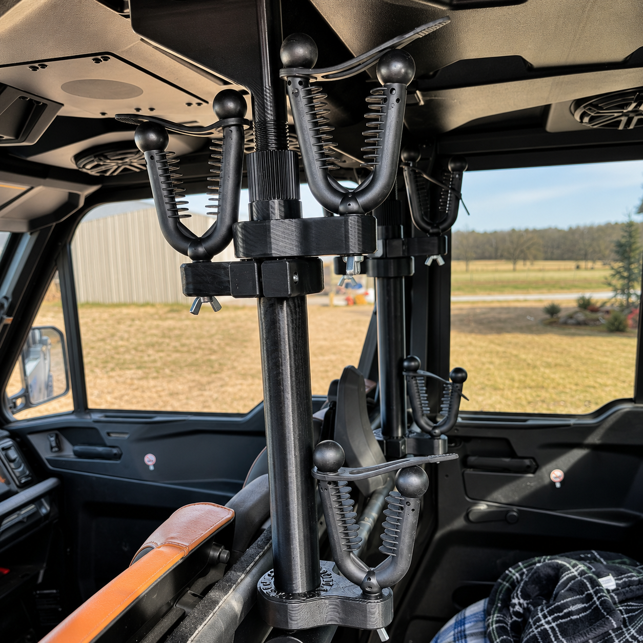 Can-Am Defender Max Limited Longhorn Edition 1000 6-Seat | Rifle, Bow & Fishing Pole Rack | 2–3 Place