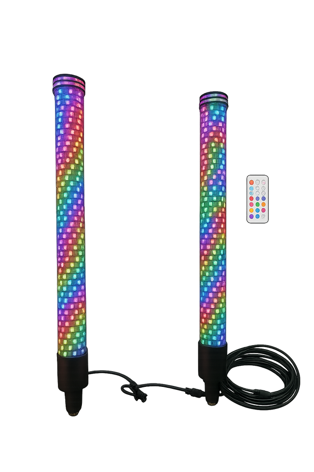 Photo of Fatty LED Light Whips (Pair) by R1 Industries - Premium LED Light Whips & Rock Lights for UTVs / Side by Sides