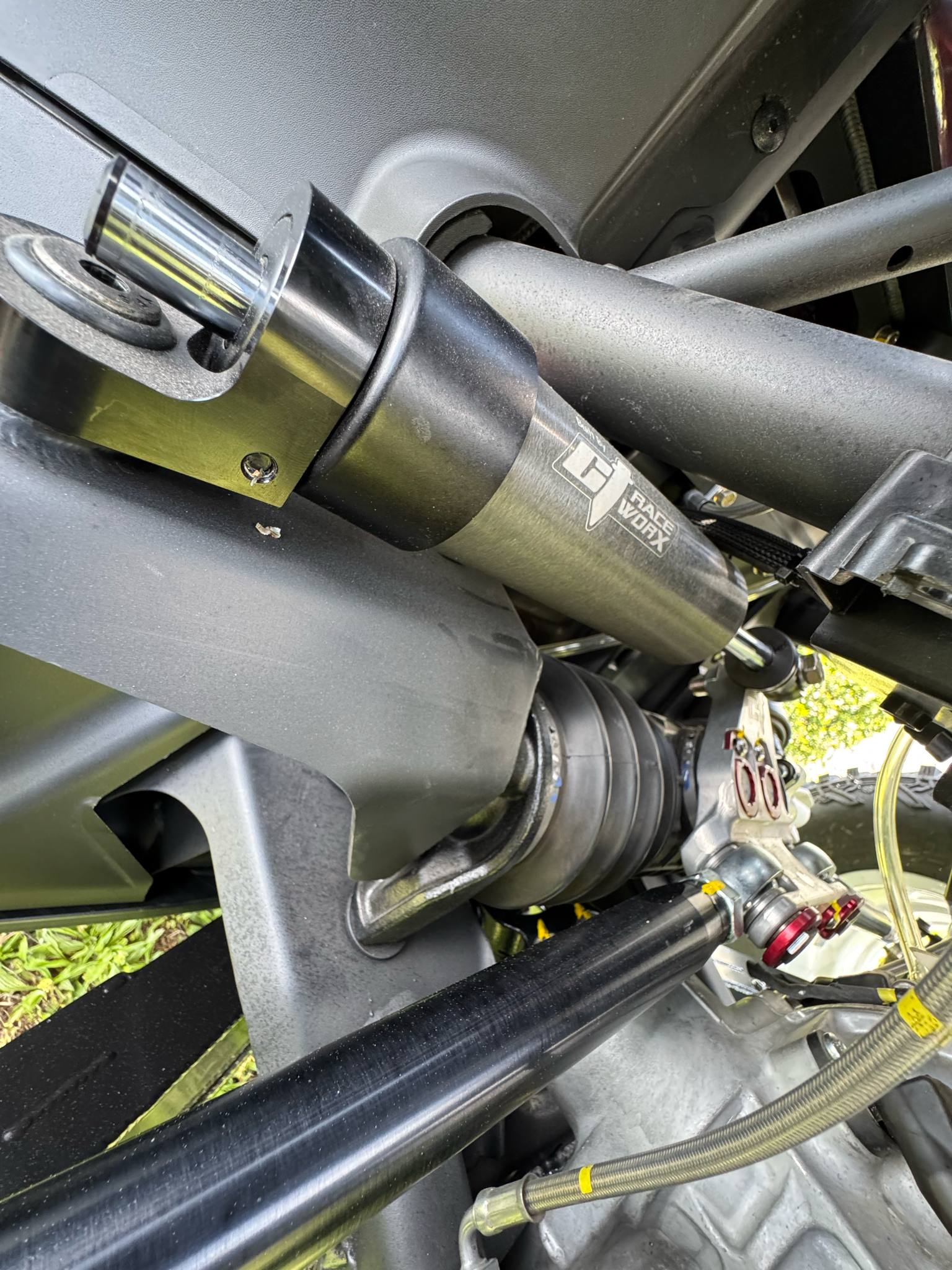 Photo of Maverick R Steering Dampener Assembly by CT Race Worx - Premium Steering for UTVs / Side by Sides