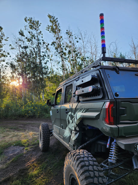 Photo of Fatty LED Light Whips (Pair) by R1 Industries - Premium LED Light Whips & Rock Lights for UTVs / Side by Sides