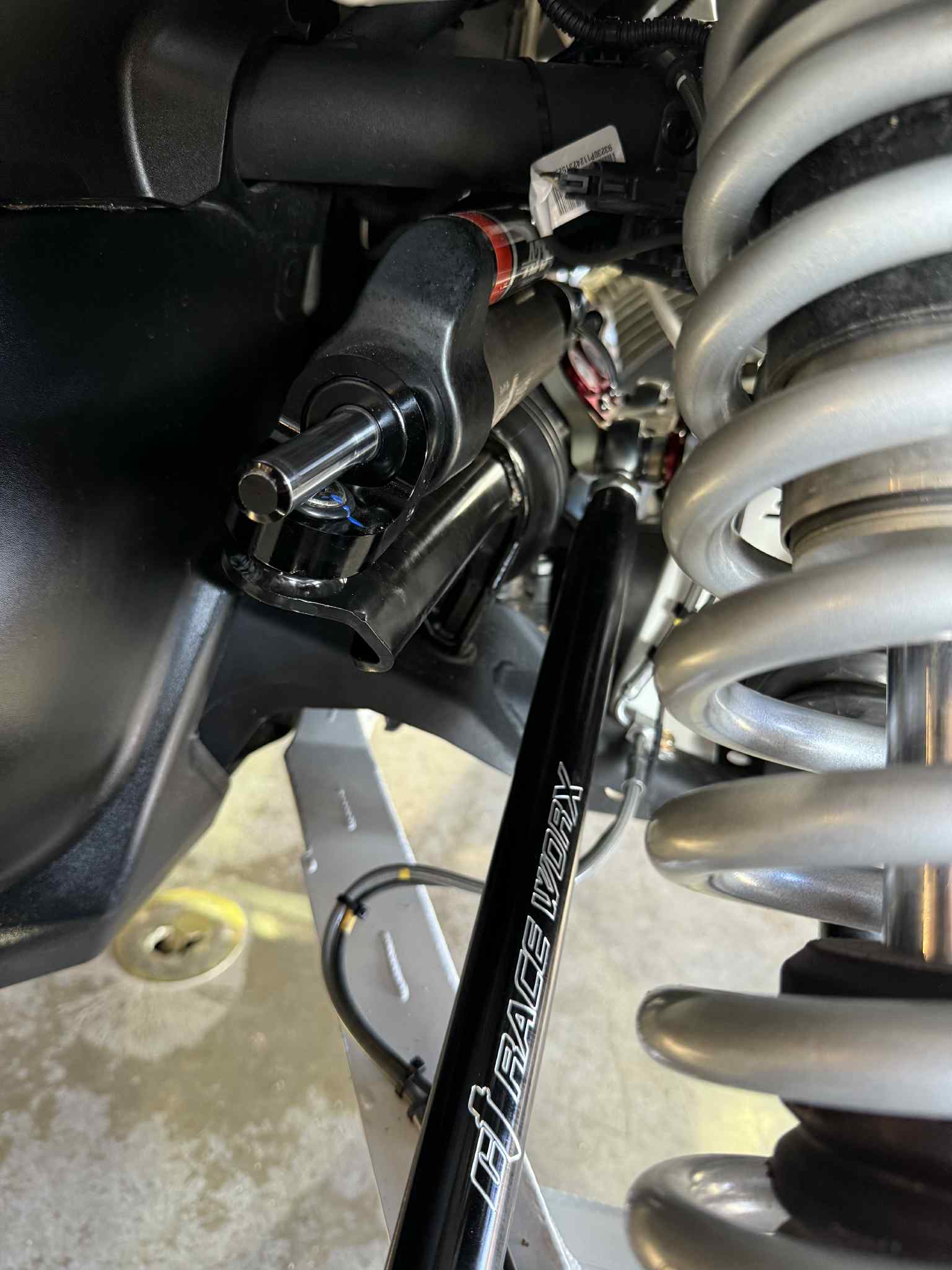 Photo of Maverick R Steering Dampener Assembly by CT Race Worx - Premium Steering for UTVs / Side by Sides