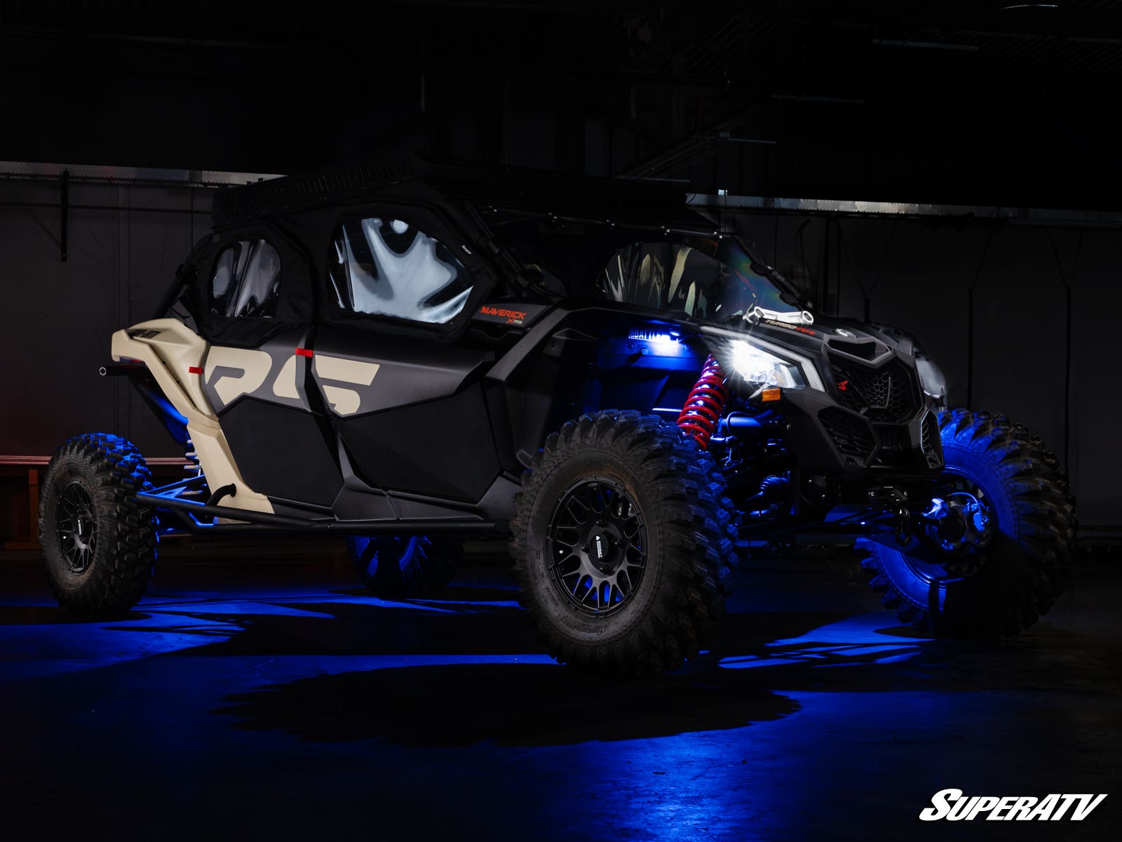 Photo of SuperATV RGB Rock Light Kit by SuperATV - Premium LED Light Whips & Rock Lights for UTVs / Side by Sides