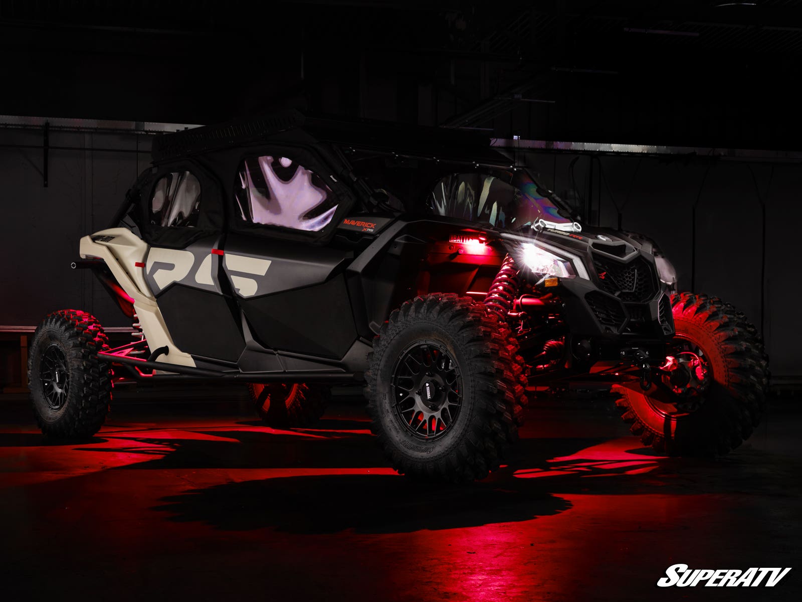 Photo of SuperATV RGB Rock Light Kit by SuperATV - Premium LED Light Whips & Rock Lights for UTVs / Side by Sides