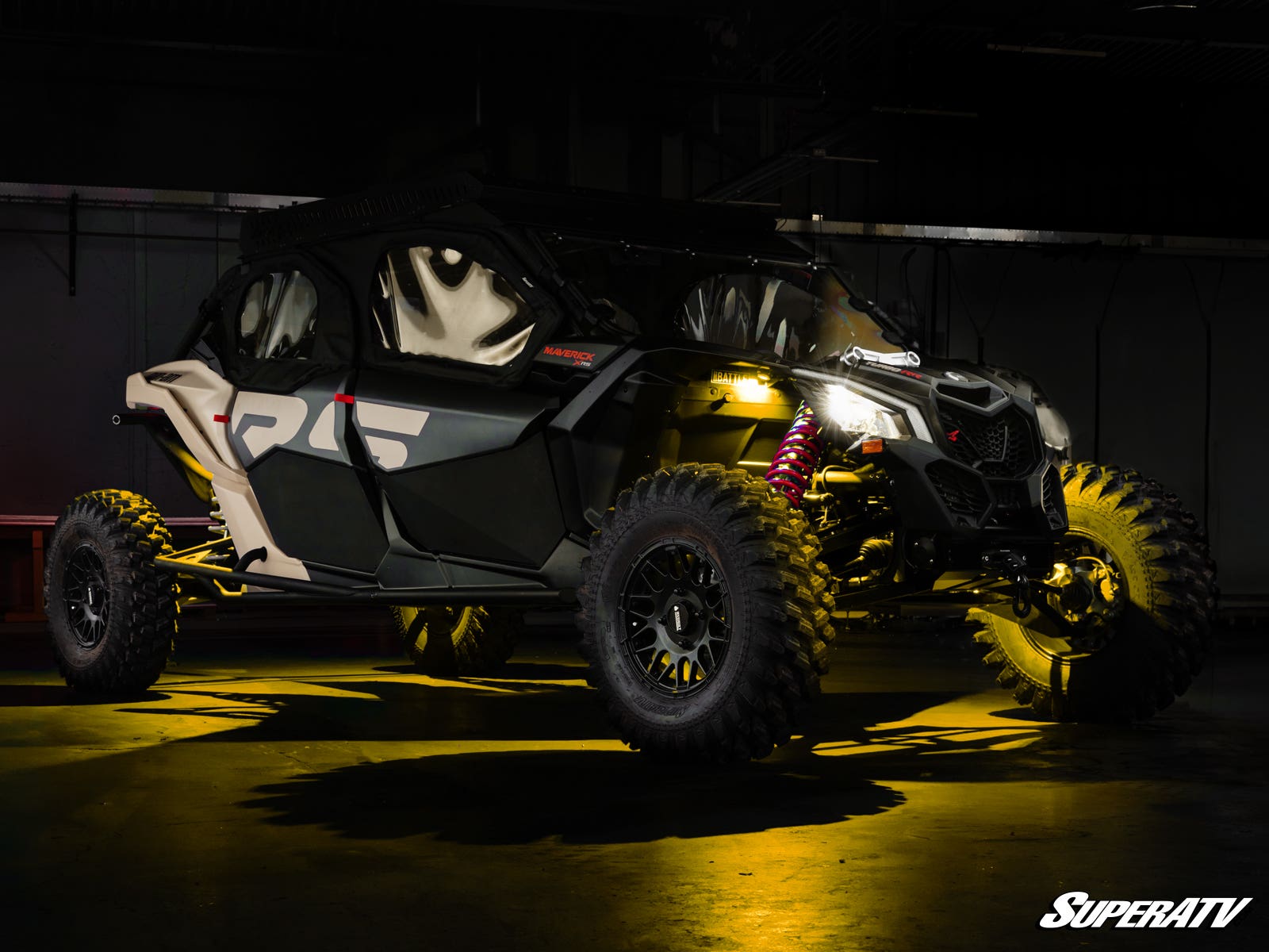 Photo of SuperATV RGB Rock Light Kit by SuperATV - Premium LED Light Whips & Rock Lights for UTVs / Side by Sides