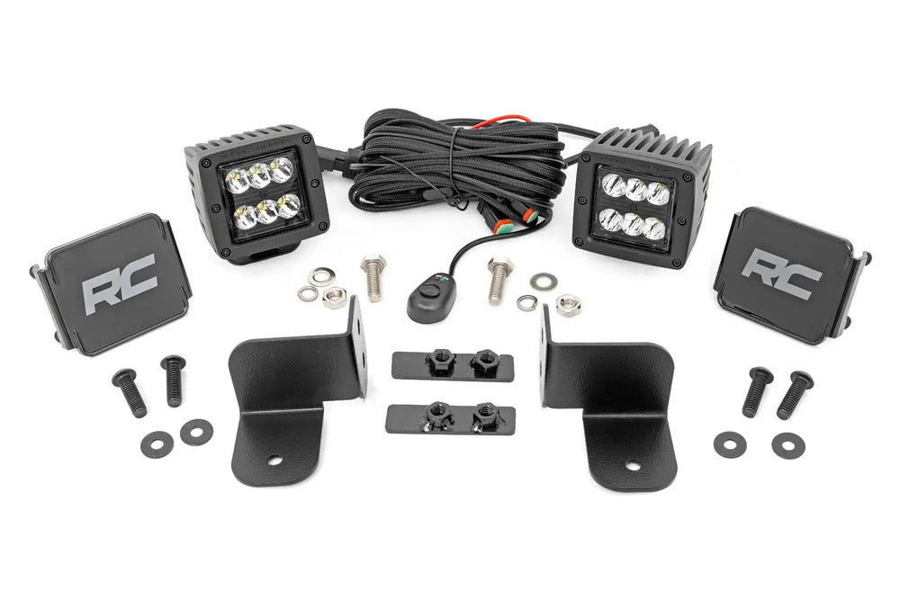 Photo of Rough '17-'24 Country Polaris Ranger Rear Facing LED Kit by Rough Country - Premium for UTVs / Side by Sides