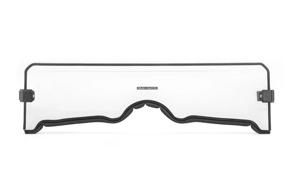 Photo of Rough Country Yamaha Rhino 450/660/700 Scratch Resistant Half Windshield by Rough Country - Premium for UTVs / Side by Sides