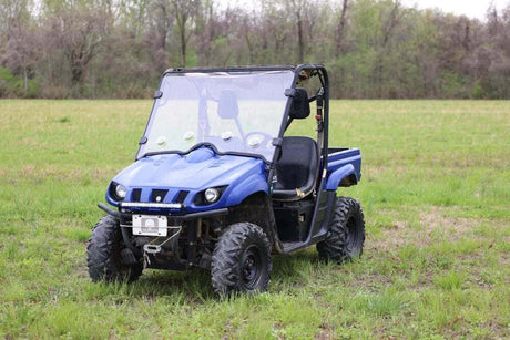 Photo of Rough Country Yamaha Rhino Scratch Resistant Vented Full Windshield by Rough Country - Premium for UTVs / Side by Sides