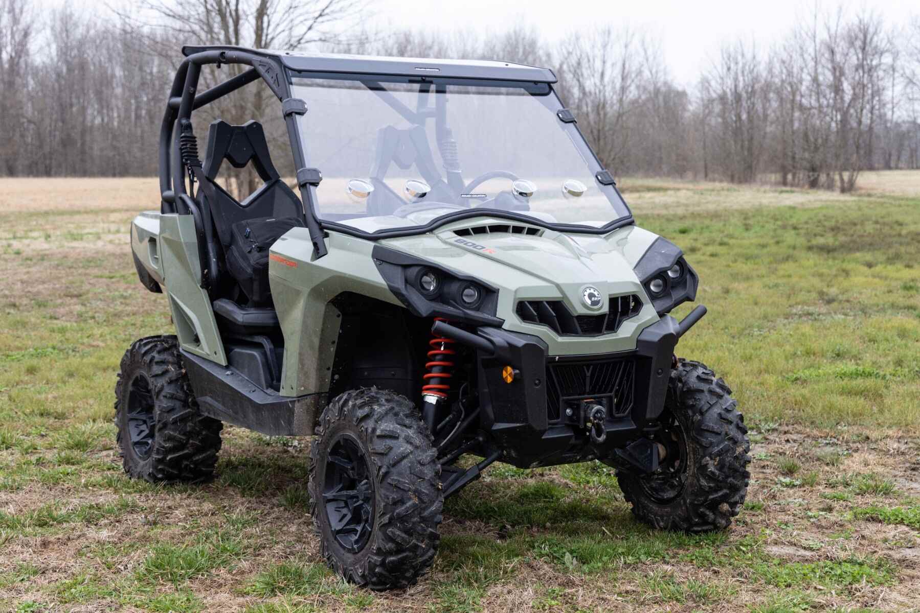 Photo of Rough Country Cam-Am Commander 1000 Scratch Resistant Vented Full Windshield by Rough Country - Premium for UTVs / Side by Sides