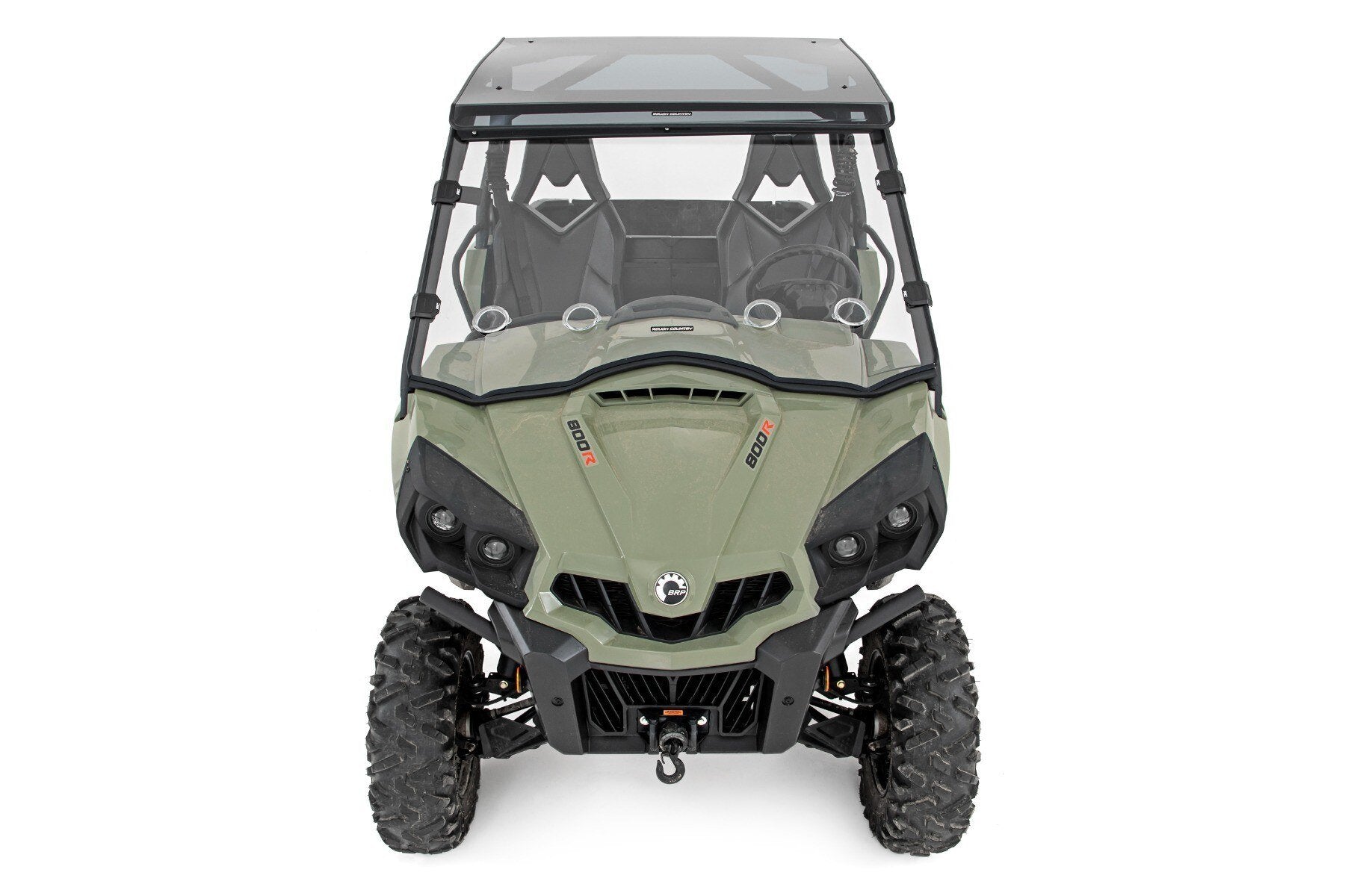 Photo of Rough Country Cam-Am Commander 1000 Scratch Resistant Vented Full Windshield by Rough Country - Premium for UTVs / Side by Sides